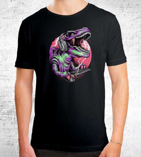 Dino Rage T-Shirts by Glitchy Gorilla - Pixel Empire