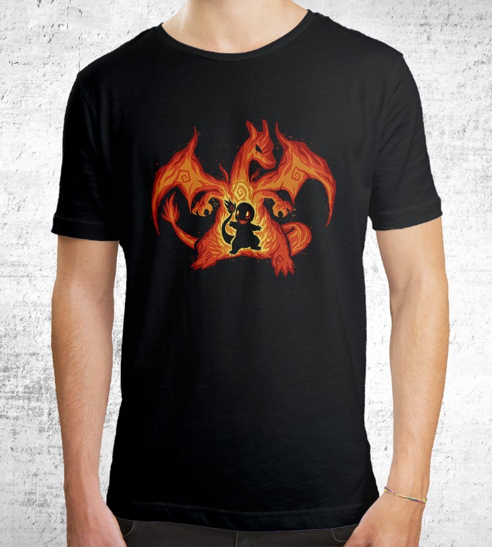 The Fire Dragon Within T-Shirts by Techranova - Pixel Empire