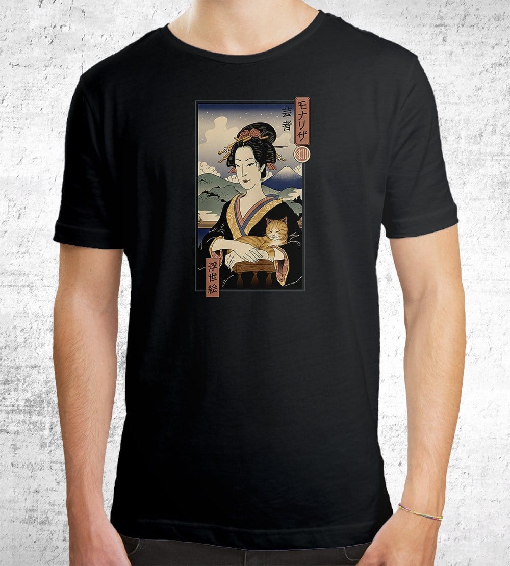 Mona Lisa Ukiyo-e T-Shirts by Vincent Trinidad - Pixel Empire