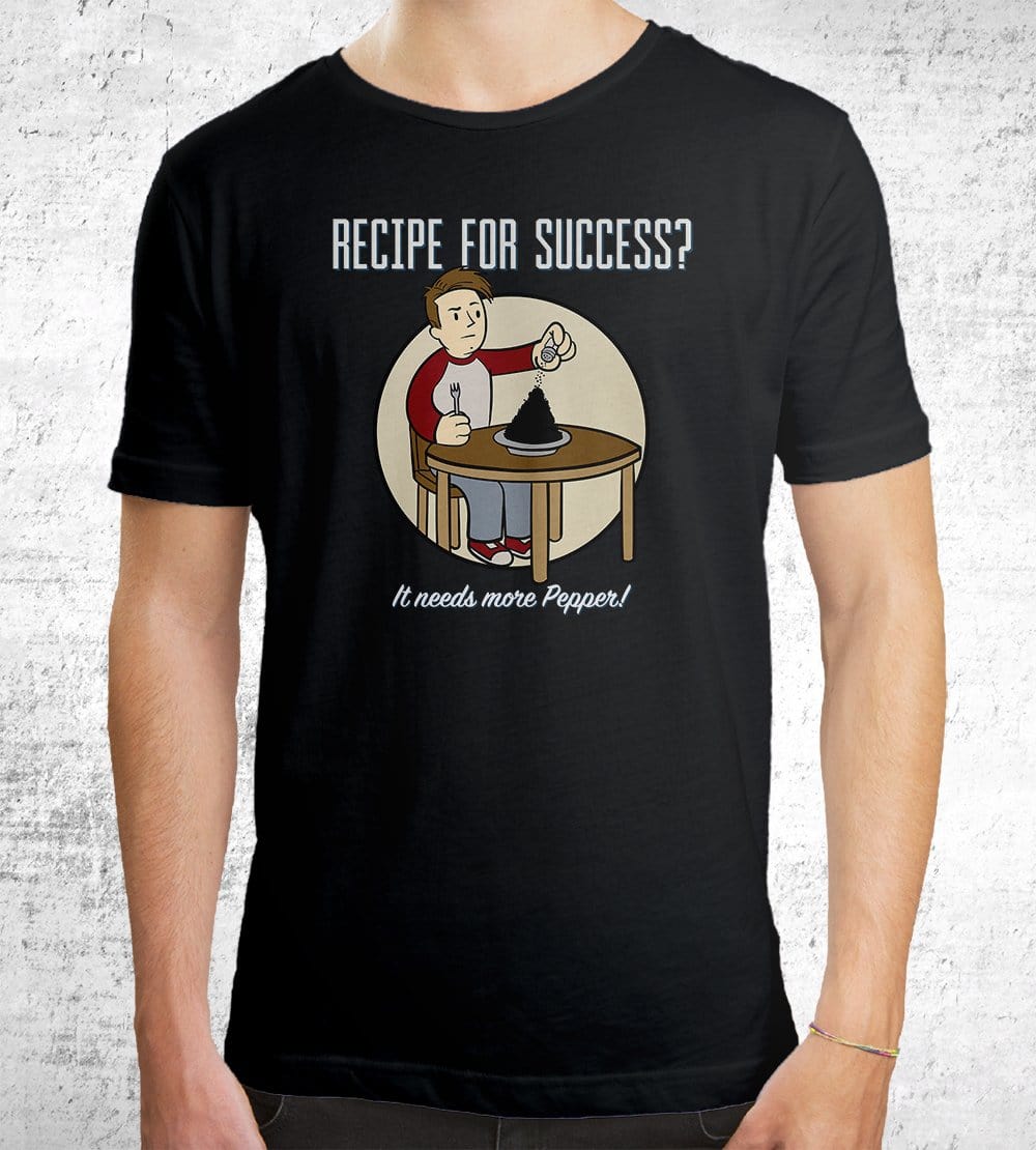 Recipe For Success? T-Shirts by UpIsNotJump - Pixel Empire