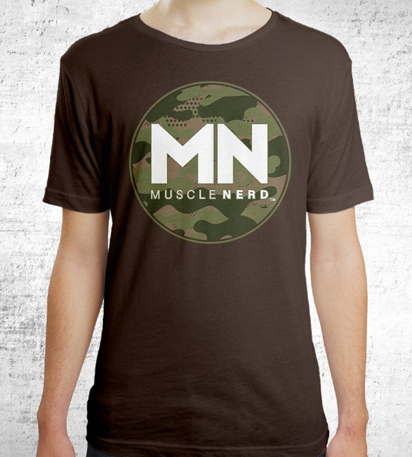 Camo Muscle Nerd T-Shirts by Muscle Nerd - Pixel Empire
