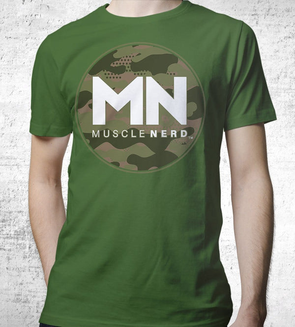 Camo Muscle Nerd T-Shirts by Muscle Nerd - Pixel Empire