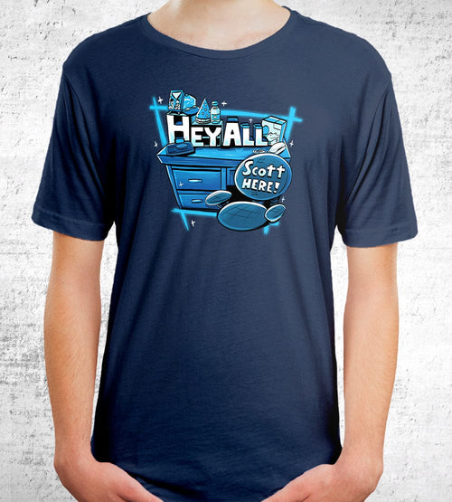 Hey All, Scott Here (2022) T-Shirts by Scott The Woz - Pixel Empire