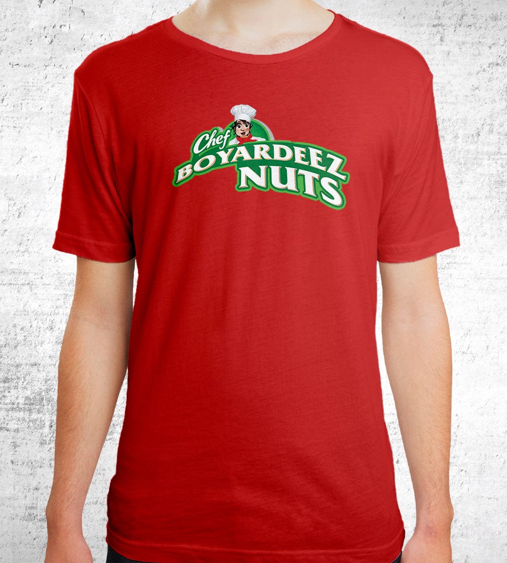 Chef Boyardeez Nuts T-Shirts by Quinton Reviews - Pixel Empire