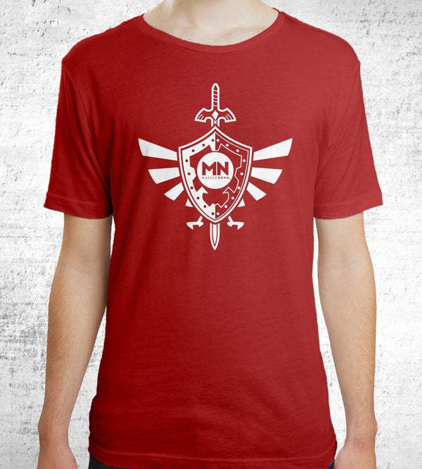 Sword And Shield T-Shirts by Muscle Nerd - Pixel Empire