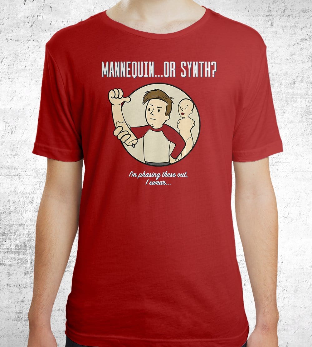 Mannequin...or Synth? T-Shirts by UpIsNotJump - Pixel Empire