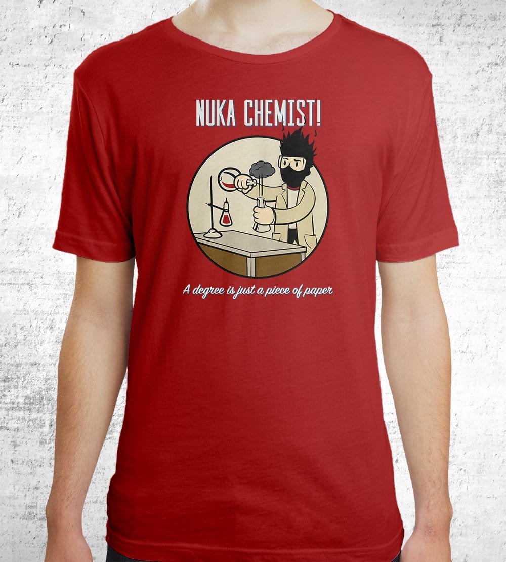 Nuka Chemist T-Shirts by UpIsNotJump - Pixel Empire