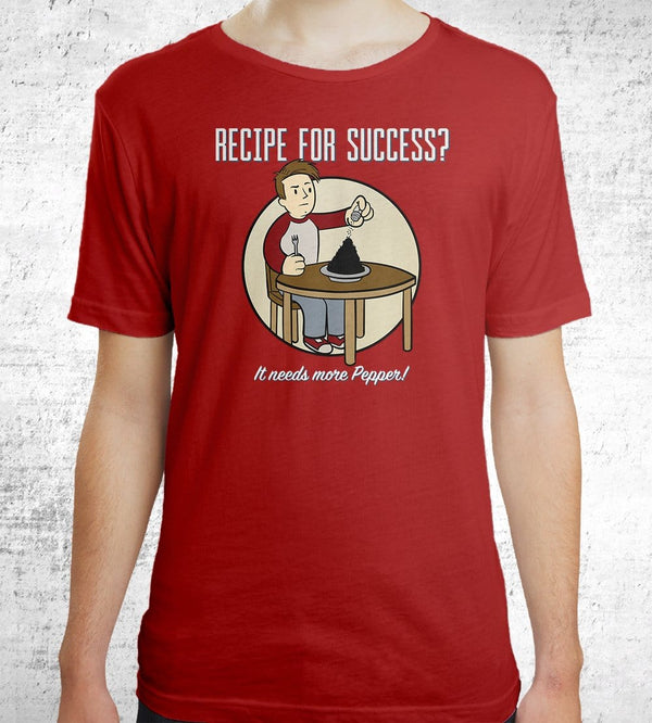 Recipe For Success? T-Shirts by UpIsNotJump - Pixel Empire