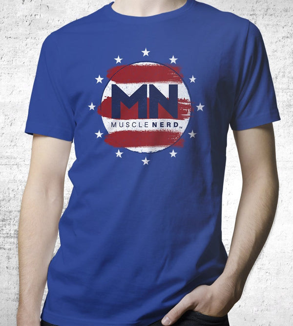 Patriot Muscle Nerd T-Shirts by Muscle Nerd - Pixel Empire