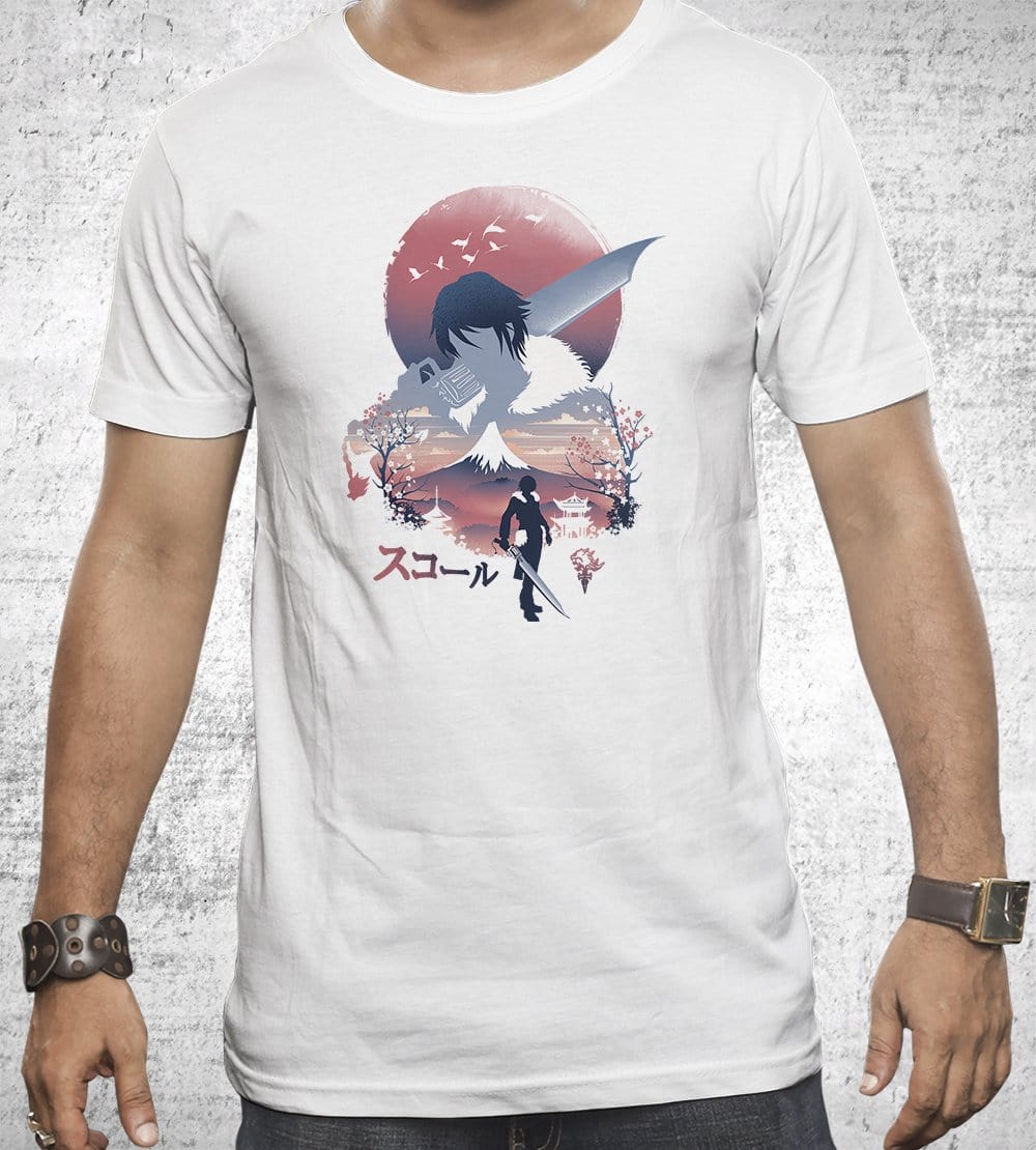 Final Fantasy Ukiyo Squall T-Shirts by Dan Elijah Fajardo - Pixel Empire