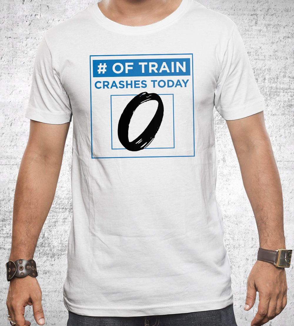 # Of Train Crashes Today T-Shirts by Scott The Woz - Pixel Empire