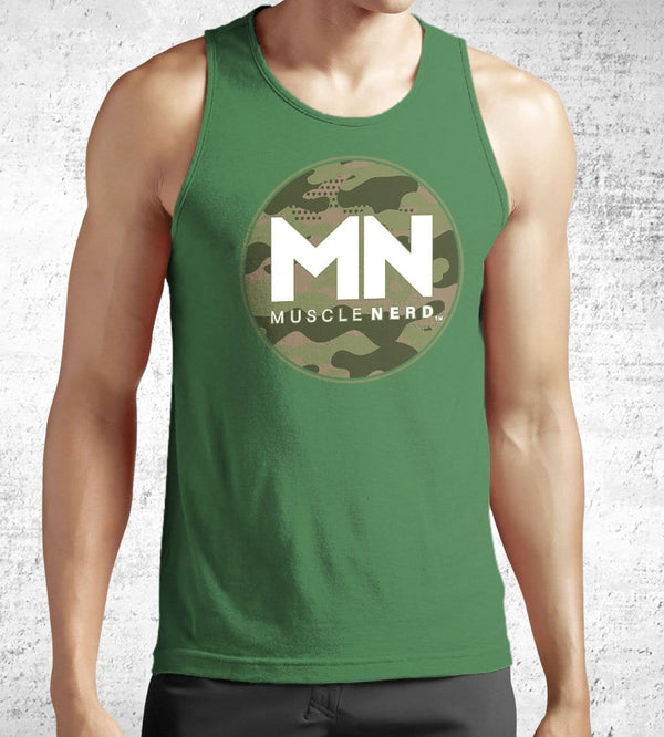Camo Muscle Nerd Tank Tops by Muscle Nerd - Pixel Empire