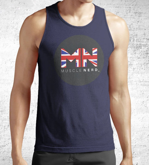 Uk Flag Muscle Nerd Tank Tops by Muscle Nerd - Pixel Empire