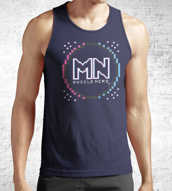 8-bit Retro Muscle Nerd Tank Tops by Muscle Nerd - Pixel Empire