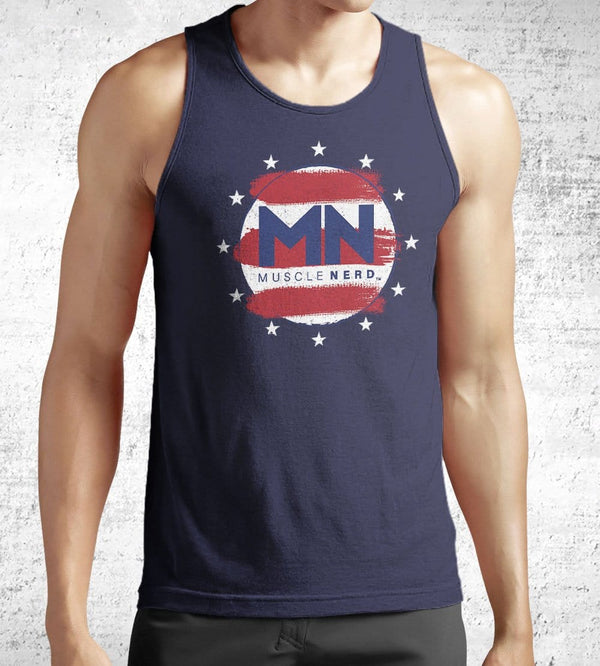 Patriot Muscle Nerd Tank Tops by Muscle Nerd - Pixel Empire