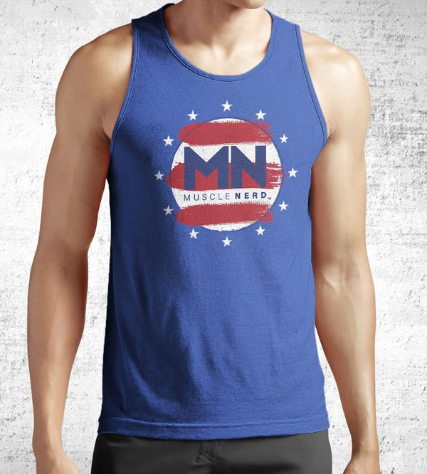 Patriot Muscle Nerd Tank Tops by Muscle Nerd - Pixel Empire