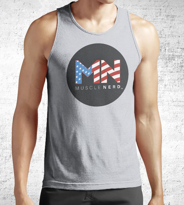 American Flag Muscle Nerd Tank Tops by Muscle Nerd - Pixel Empire