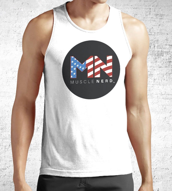 American Flag Muscle Nerd Tank Tops by Muscle Nerd - Pixel Empire