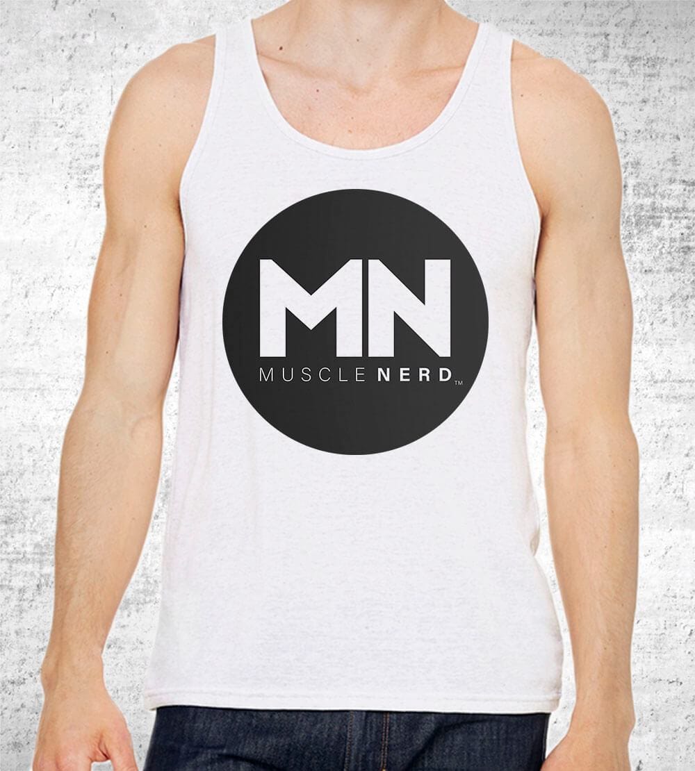 Muscle Nerd Logo Tank Tops by Muscle Nerd - Pixel Empire