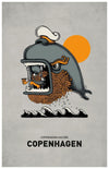 Whale Posters by Copenhagen Poster - Pixel Empire