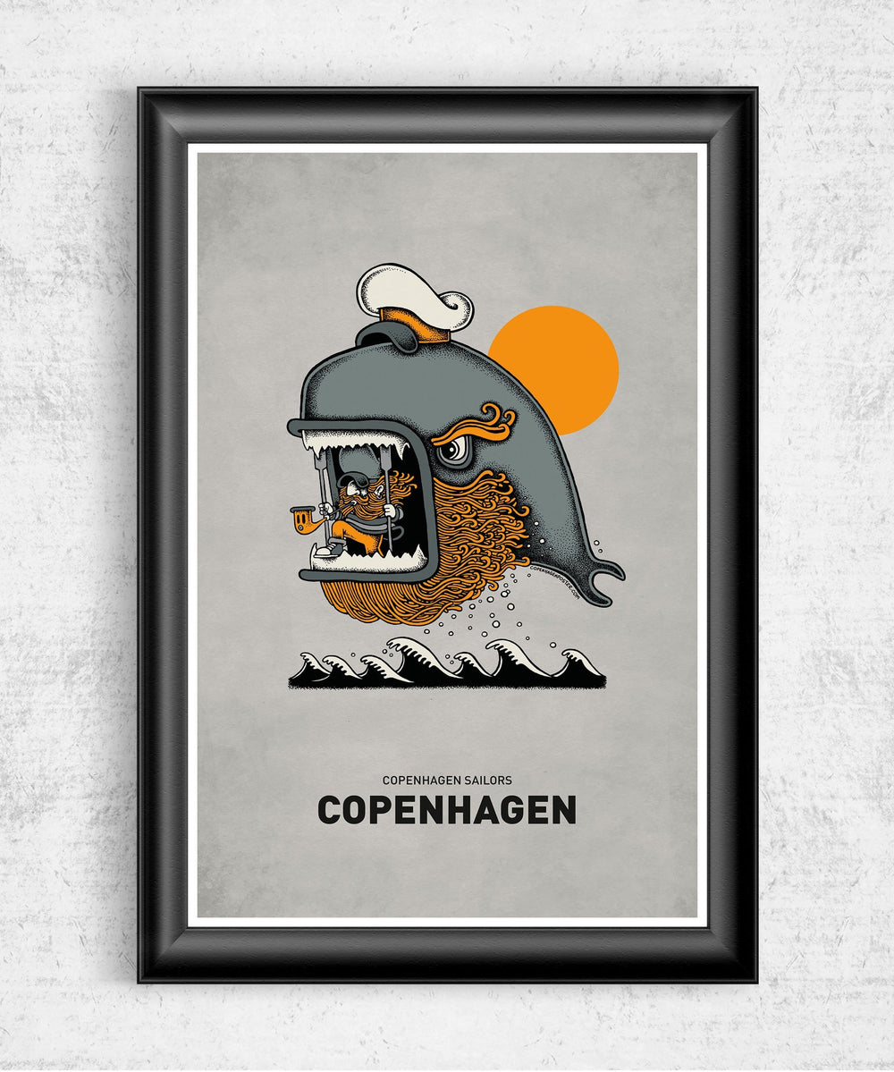 Whale Posters by Copenhagen Poster - Pixel Empire
