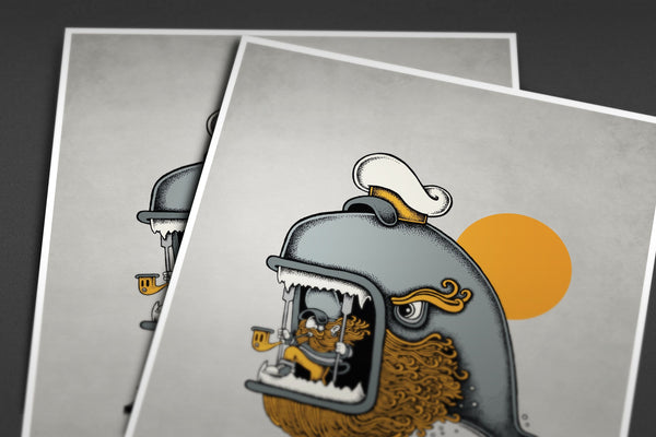 Whale Posters by Copenhagen Poster - Pixel Empire