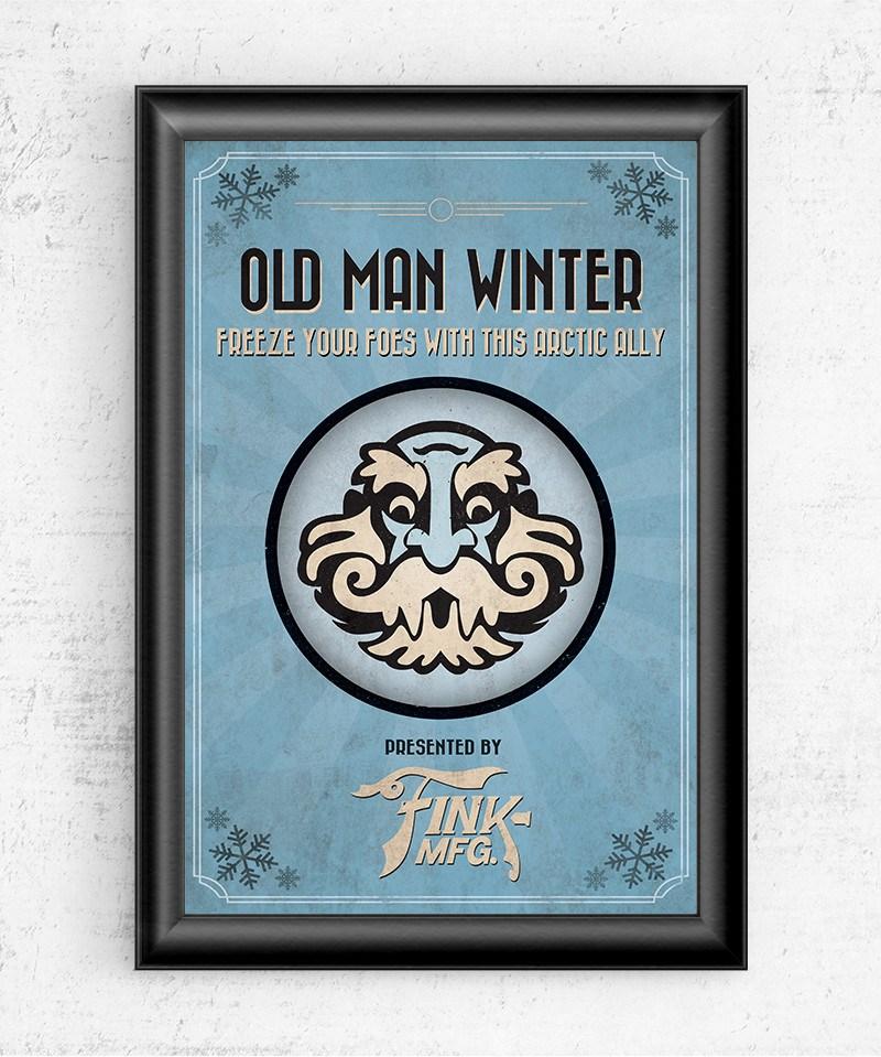 Bioshock Vigor Old Man Winter Posters by Dylan West - Pixel Empire