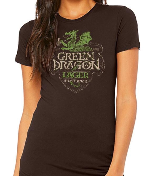 Green Dragon Lager T-Shirts by Cory Freeman Design - Pixel Empire