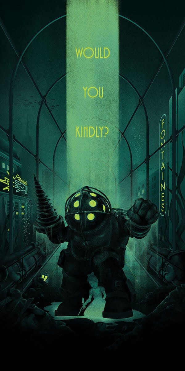 Would You Kindly - Glow in the Dark Posters by Dylan West - Pixel Empire