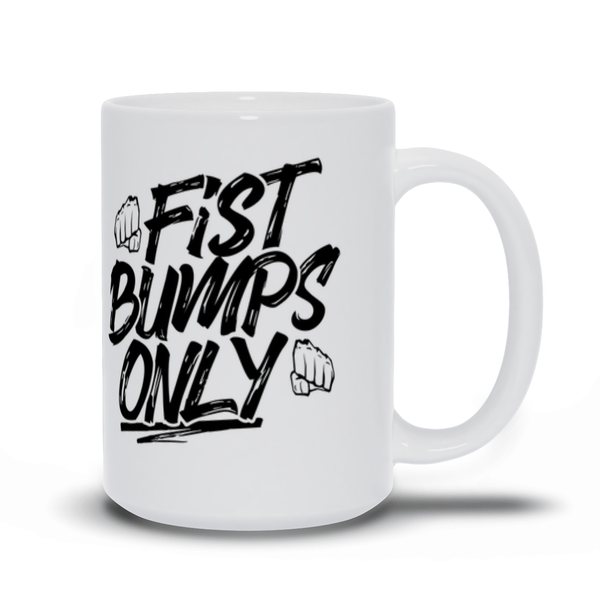 Fist Bumps Only Mugs by Beatemups - Pixel Empire