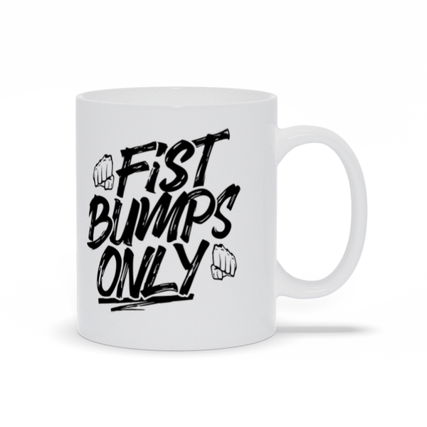 Fist Bumps Only Mugs by Beatemups - Pixel Empire